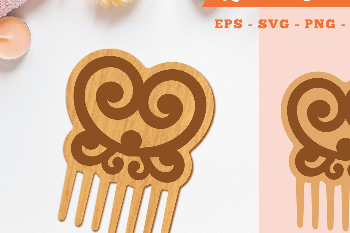 Σετ των 2 Intra απο ξύλο plywood 3mm-4mm πάχος – Victorian Comb 2 Δίασταση  20x20 cm INTRAFABR-105418572