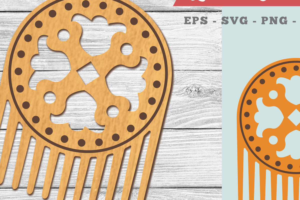 Σετ των 2 Intra απο ξύλο plywood 3mm-4mm πάχος – Victorian Comb 5 Δίασταση  20x20 cm INTRAFABR-104779589