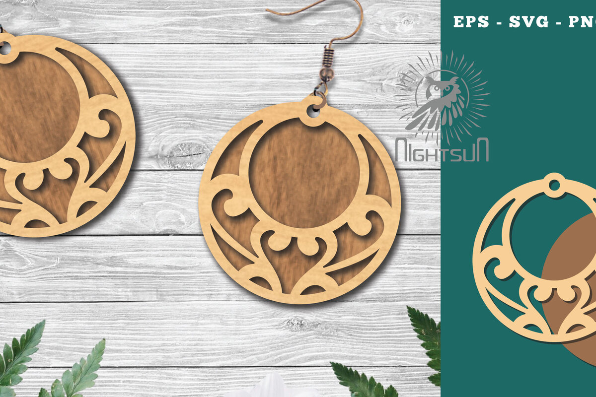 Σετ των 3 Intra απο ξύλο plywood 3mm-4mm πάχος – Σκουλαρίκια βικτωριανής κοπής με λέιζερ 1 Δίασταση  5x5 cm INTRAFABR-114792035