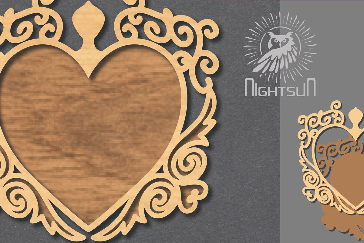 Σετ των 2 Intra απο ξύλο plywood 3mm-4mm πάχος – Βικτοριανή πινακίδα κοπής λέιζερ 2 Δίασταση  20x20 cm INTRAFABR-116923161