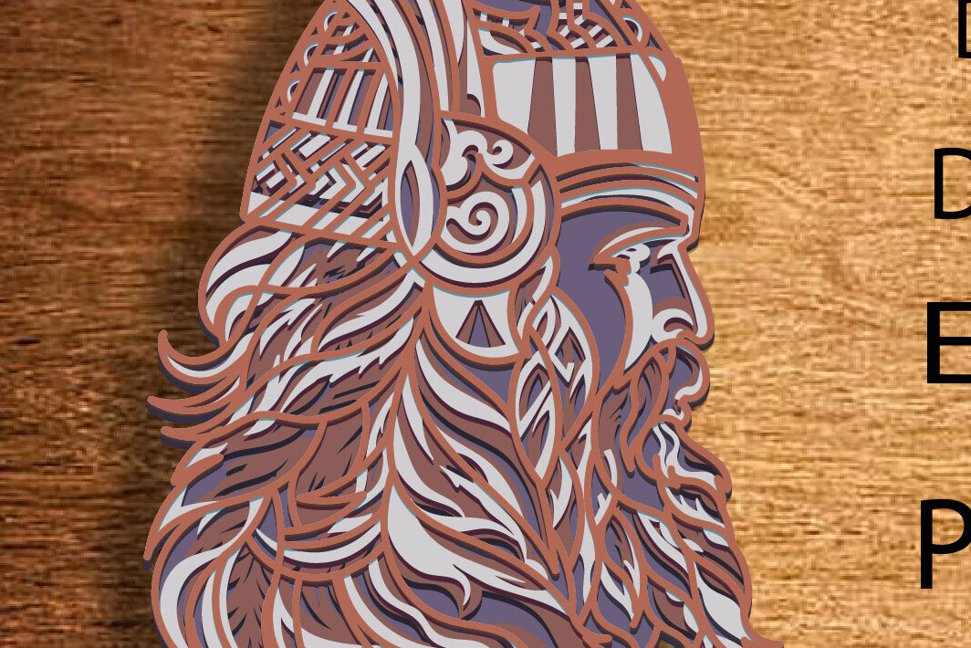 Σετ των 2 Intra απο ξύλο plywood 3mm-4mm πάχος – Viking Warrior Multilayer/Viking Δίασταση  20x20 cm INTRAFABR-83508082