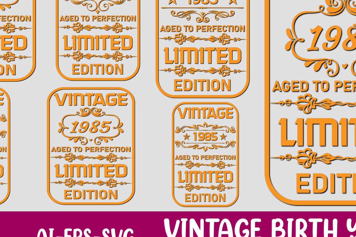 Σετ των 2 Intra απο ξύλο plywood 3mm-4mm πάχος – Vintage Πακέτο κάρτας γενεθλίων Δίασταση  20x20 cm INTRAFABR-124875478