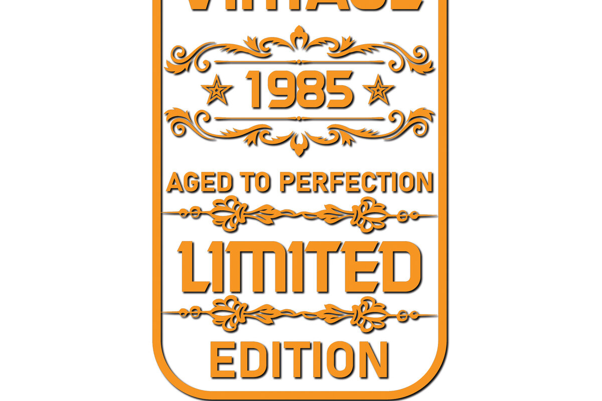 Σετ των 2 Intra απο ξύλο plywood 3mm-4mm πάχος – Vintage κάρτα γενεθλίων Design 5 Δίασταση  40x30 cm INTRAFABR-124875839