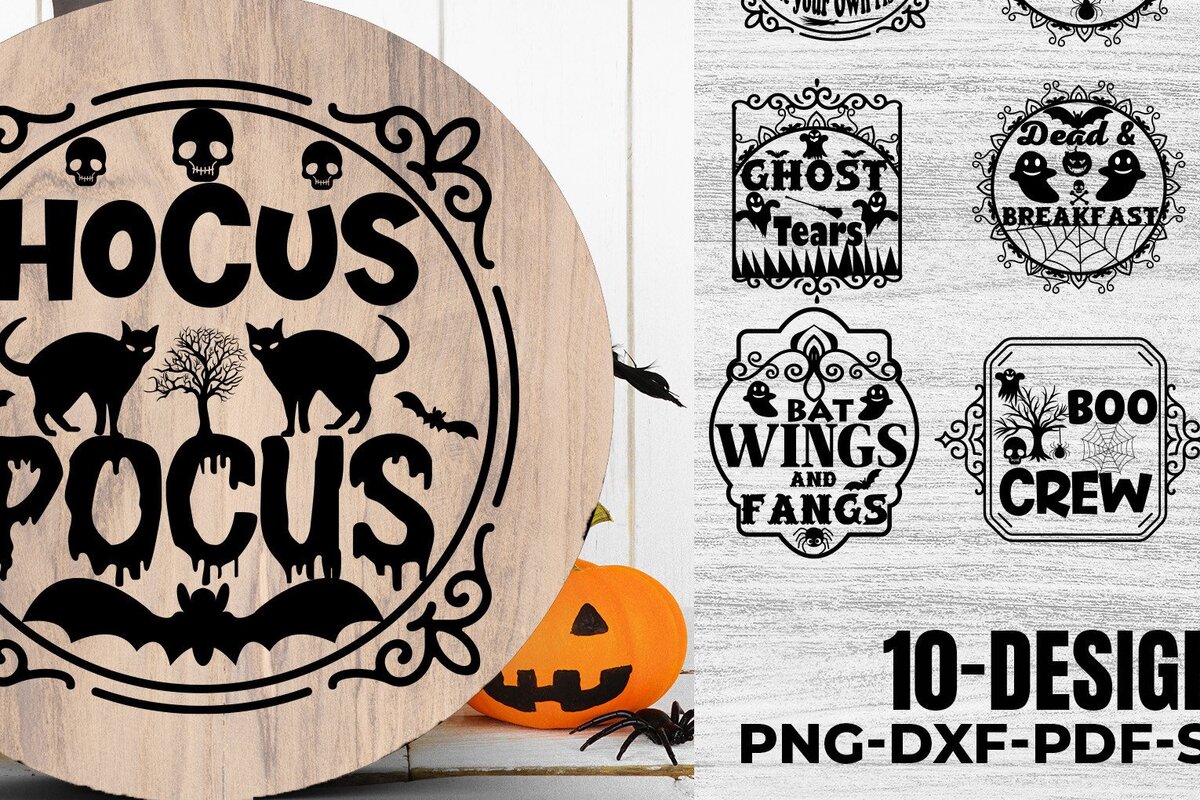 Intra απο ξύλο plywood 3mm-4mm πάχος – Πακέτο vintage Halloween Sign |V-02 Δίασταση  40x30 cm INTRAFABR-38032899