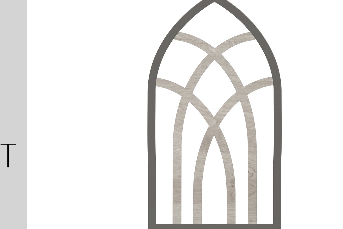 Σετ των 2 Intra απο ξύλο plywood 3mm-4mm πάχος – Vintage παράθυρο παραθύρου Δίασταση  20x20 cm INTRAFABR-27418523