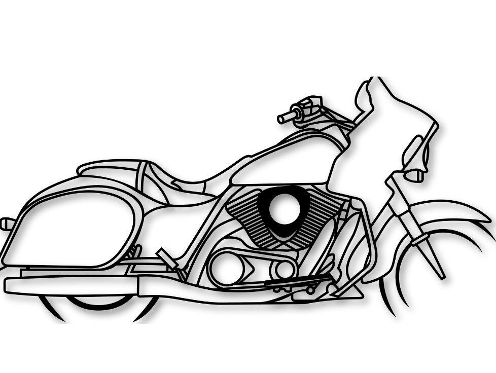 Σετ των 2 Intra απο ξύλο plywood 3mm-4mm πάχος – VN 1700 Voyager Μοτοσικλέτα Δίασταση  20x20 cm INTRAFABR-114092822