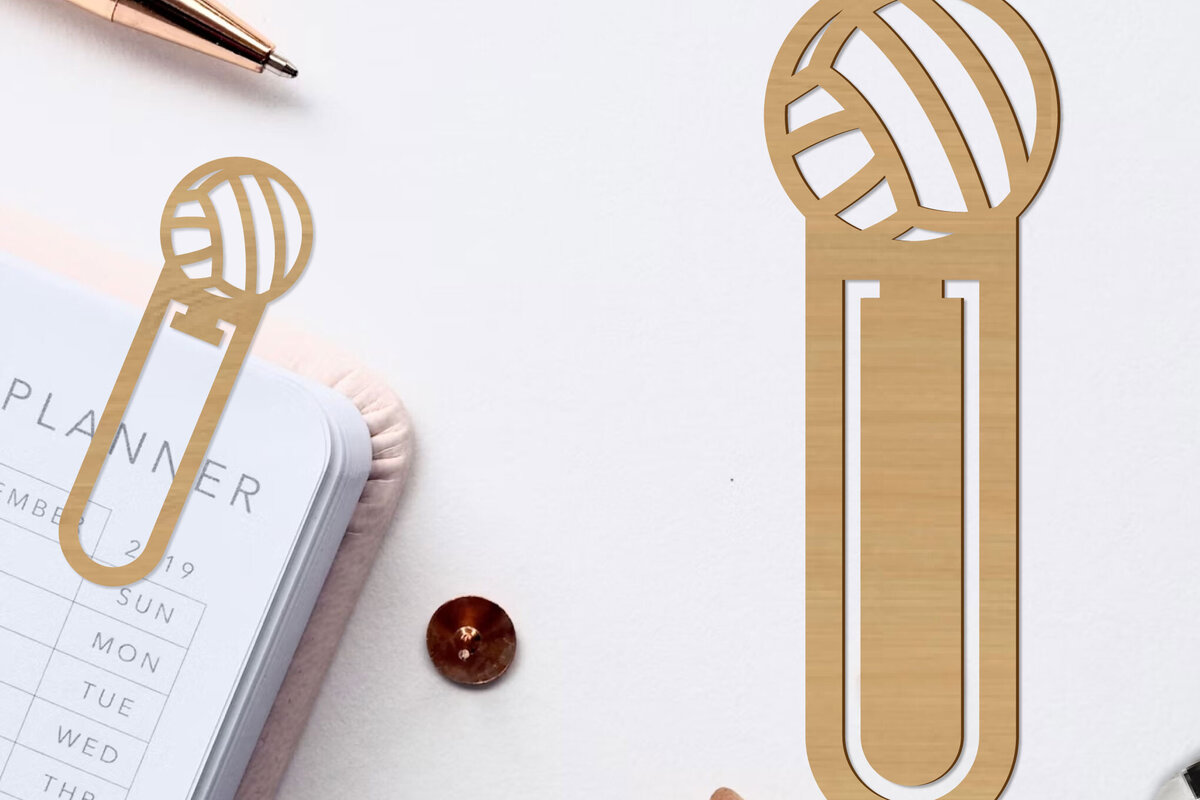 Σετ των 2 Intra απο ξύλο plywood 3mm-4mm πάχος – Βόλεϊ σελιδοδείκτης Papercut Δίασταση  20x20 cm INTRAFABR-97250837