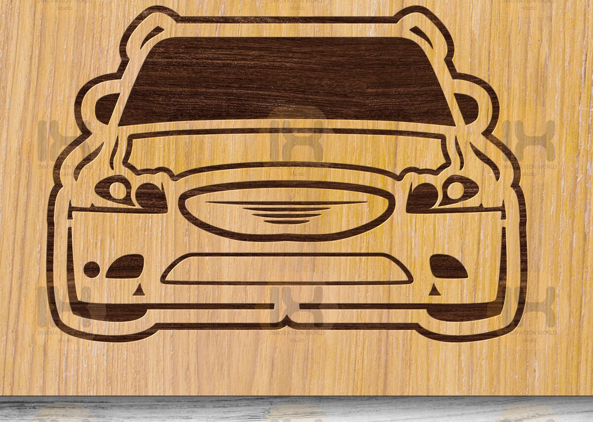 Intra απο ξύλο plywood 3mm-4mm πάχος – Διακόσμηση τοίχου με λέιζερ Χαρακτική  αυτοκινήτου Δίασταση  40x30 cm INTRAFABR-104777661