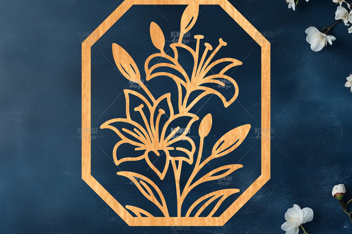 Intra απο ξύλο plywood 3mm-4mm πάχος – Wall Art Floral Πλαίσιο Δίασταση  40x30 cm INTRAFABR-125094922