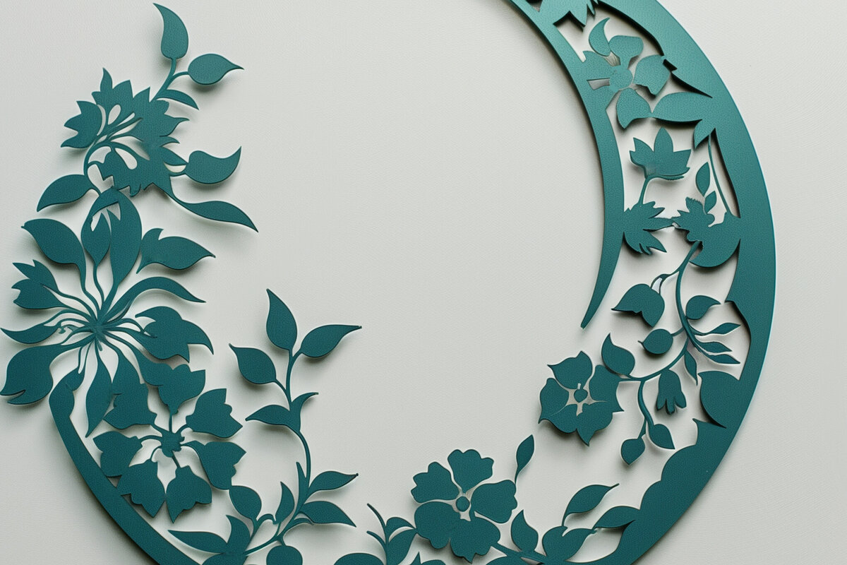 Intra απο ξύλο plywood 3mm-4mm πάχος – Wall Art Floral Moon Δίασταση  40x30 cm INTRAFABR-102102343