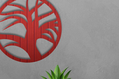 Intra απο ξύλο plywood 3mm-4mm πάχος – Τέχνη τοίχου Tree Δίασταση  40x30 cm INTRAFABR-75301210