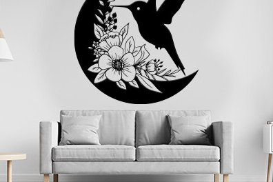 Intra απο ξύλο plywood 3mm-4mm πάχος – Wall Art Moon Εσωτερική Δίασταση  40x30 cm INTRAFABR-101049246