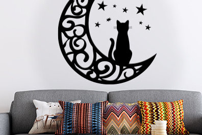 Intra απο ξύλο plywood 3mm-4mm πάχος – Wall Art Moon Δίασταση  40x30 cm INTRAFABR-101049578