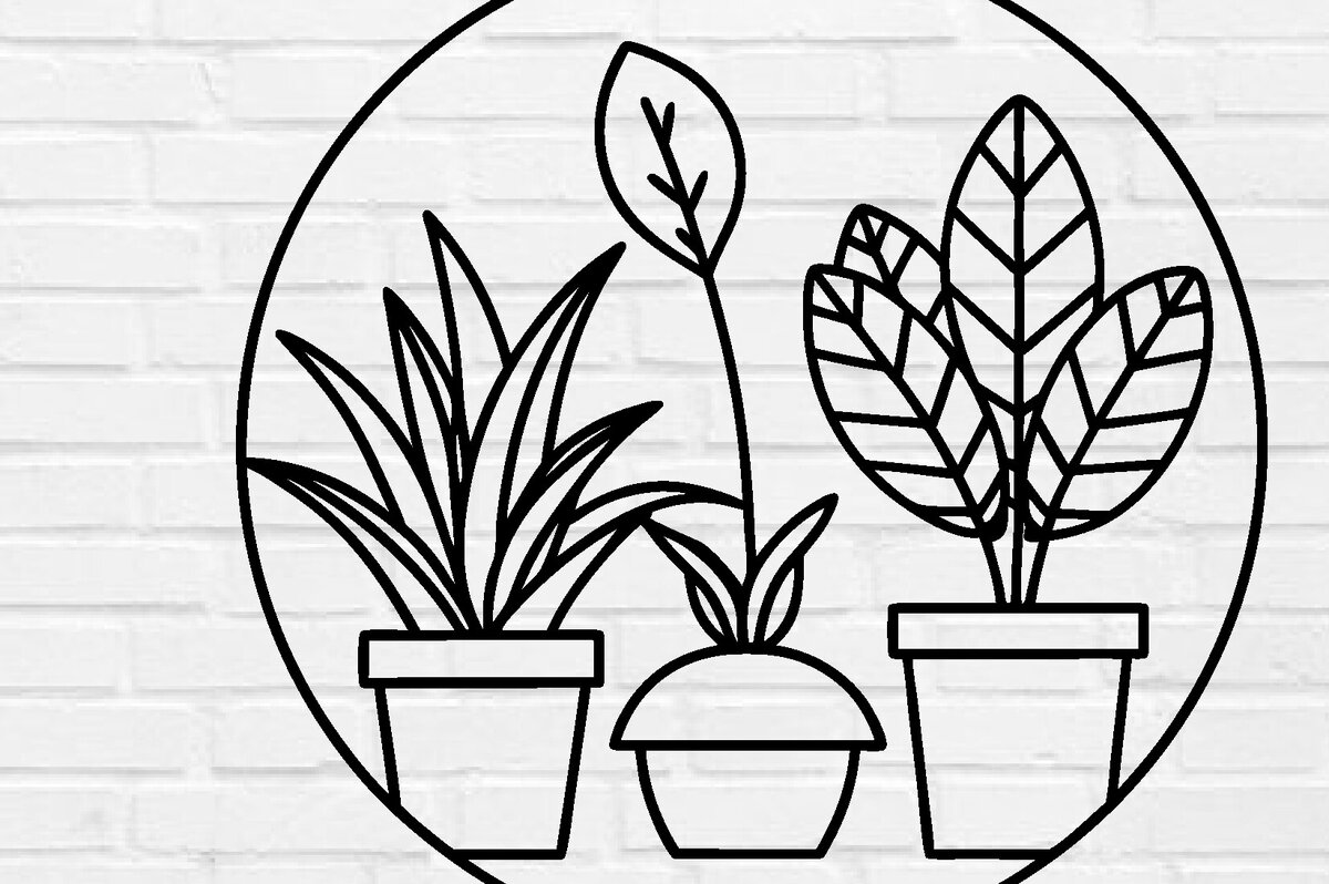 Σετ των 2 Intra απο ξύλο plywood 3mm-4mm πάχος – Επιτοίχιο φυτό με λέιζερ κοπή Δίασταση  20x20 cm INTRAFABR-100953858