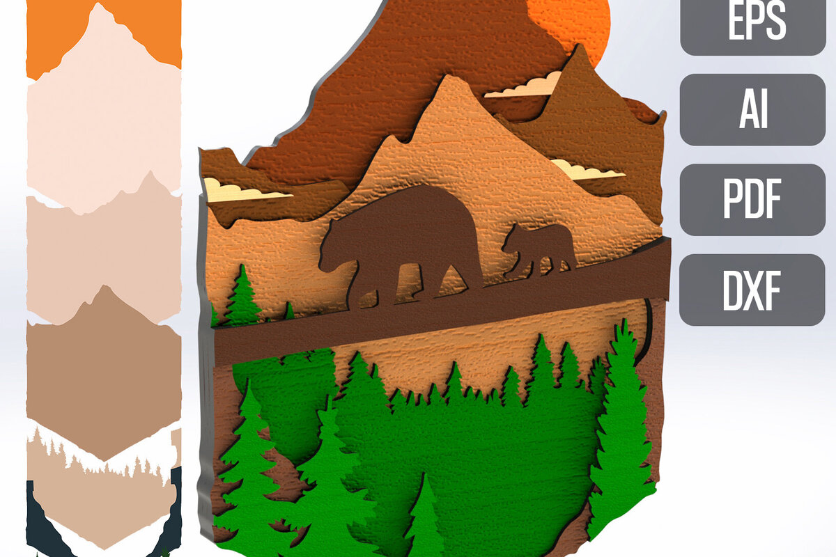 Intra απο ξύλο plywood 3mm-4mm πάχος – Αρχεία Wall Art για κόφτες λέιζερ Δίασταση  40x30 cm INTRAFABR-79580318