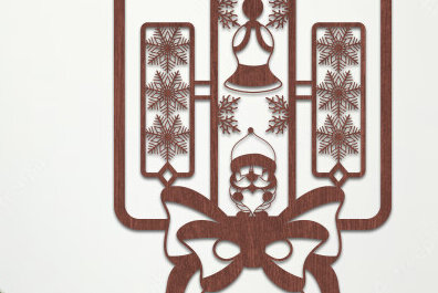 Intra απο ξύλο plywood 3mm-4mm πάχος – Διακόσμηση τοίχου Χριστουγεννιάτικο πάνελ Δίασταση  40x30 cm INTRAFABR-82001092