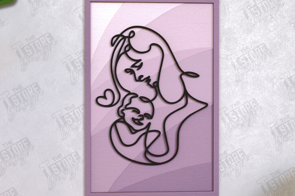 Intra απο ξύλο plywood 3mm-4mm πάχος – Διακόσμηση Τοίχων Κοπή Laser | Line Art Design Δίασταση  40x30 cm INTRAFABR-123627562