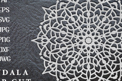 Intra απο ξύλο plywood 3mm-4mm πάχος – Διακόσμηση τοίχου Mandala Cut Laser Δίασταση  40x30 cm INTRAFABR-49273717