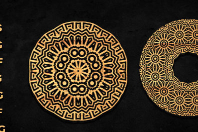 Intra απο ξύλο plywood 3mm-4mm πάχος – Διακόσμηση τοίχου Mandala Cut Laser Δίασταση  40x30 cm INTRAFABR-89389986