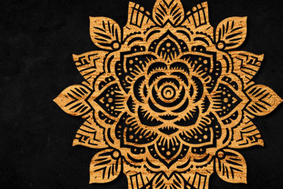 Intra απο ξύλο plywood 3mm-4mm πάχος – Διακόσμηση τοίχου Mandala Cut Laser Δίασταση  40x30 cm INTRAFABR-99284162