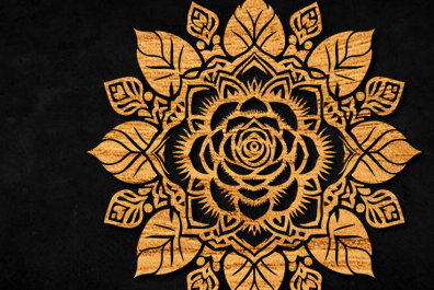 Intra απο ξύλο plywood 3mm-4mm πάχος – Διακόσμηση τοίχου Mandala Cut Laser Δίασταση  40x30 cm INTRAFABR-99284341