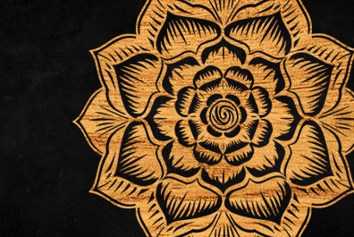 Intra απο ξύλο plywood 3mm-4mm πάχος – Διακόσμηση τοίχου Mandala Cut Laser Δίασταση  40x30 cm INTRAFABR-99284975