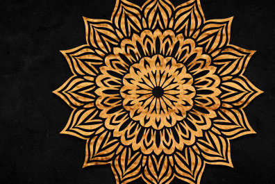 Intra απο ξύλο plywood 3mm-4mm πάχος – Διακόσμηση τοίχου Mandala Cut Laser Δίασταση  40x30 cm INTRAFABR-101970446