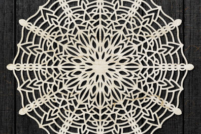 Intra απο ξύλο plywood 3mm-4mm πάχος – Διακόσμηση τοίχου Mandala Cut Laser Δίασταση  40x30 cm INTRAFABR-47879872