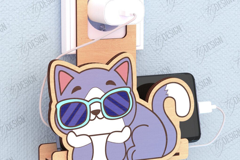 Σετ των 2 Intra απο ξύλο plywood 3mm-4mm πάχος – Βάση φόρτισης κινητού τοίχου με λέιζερ Δίασταση  40x30 cm INTRAFABR-120846172