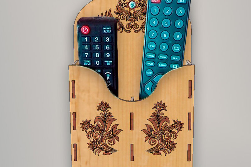 Σετ των 2 Intra απο ξύλο plywood 3mm-4mm πάχος – Τοποθέτηση με τηλεχειριστήριο με λέιζερ Δίασταση  20x20 cm INTRAFABR-114893786