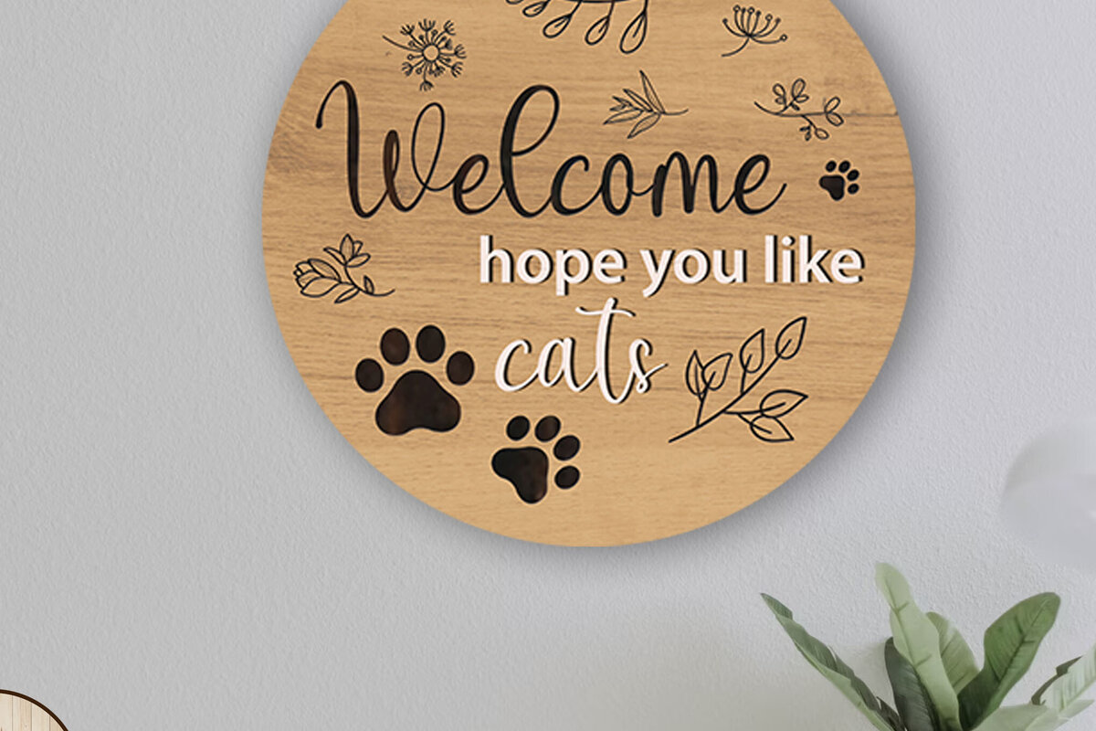 Σετ των 2 Intra απο ξύλο plywood 3mm-4mm πάχος – Διακοσμητικά τοίχου Διακόσμηση, Αρχεία πολλαπλών στρώσεων Δίασταση  40x30 cm INTRAFABR-88105480