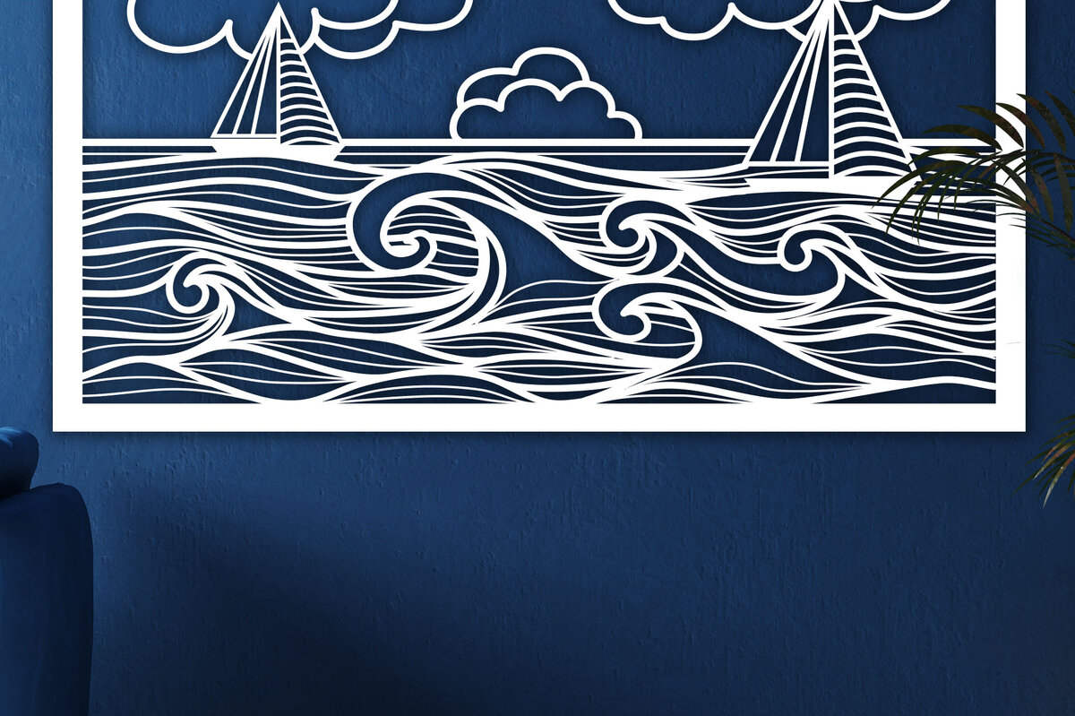 Intra απο ξύλο plywood 3mm-4mm πάχος – Στένσιλ πάνελ τοίχου Δίασταση  40x30 cm INTRAFABR-4509301