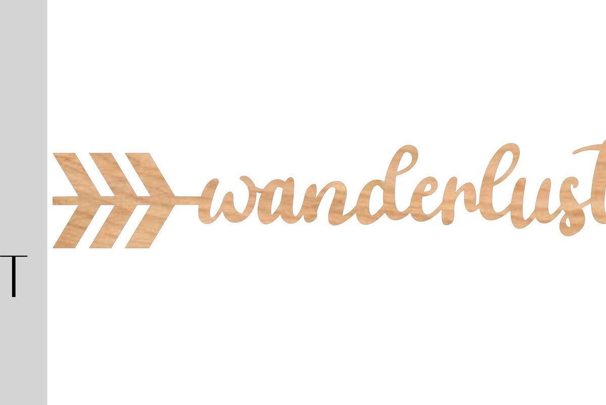 Σετ των 2 Intra απο ξύλο plywood 3mm-4mm πάχος – Αρχείο λέιζερ Wanderlust Arrow Δίασταση  20x20 cm INTRAFABR-9744798