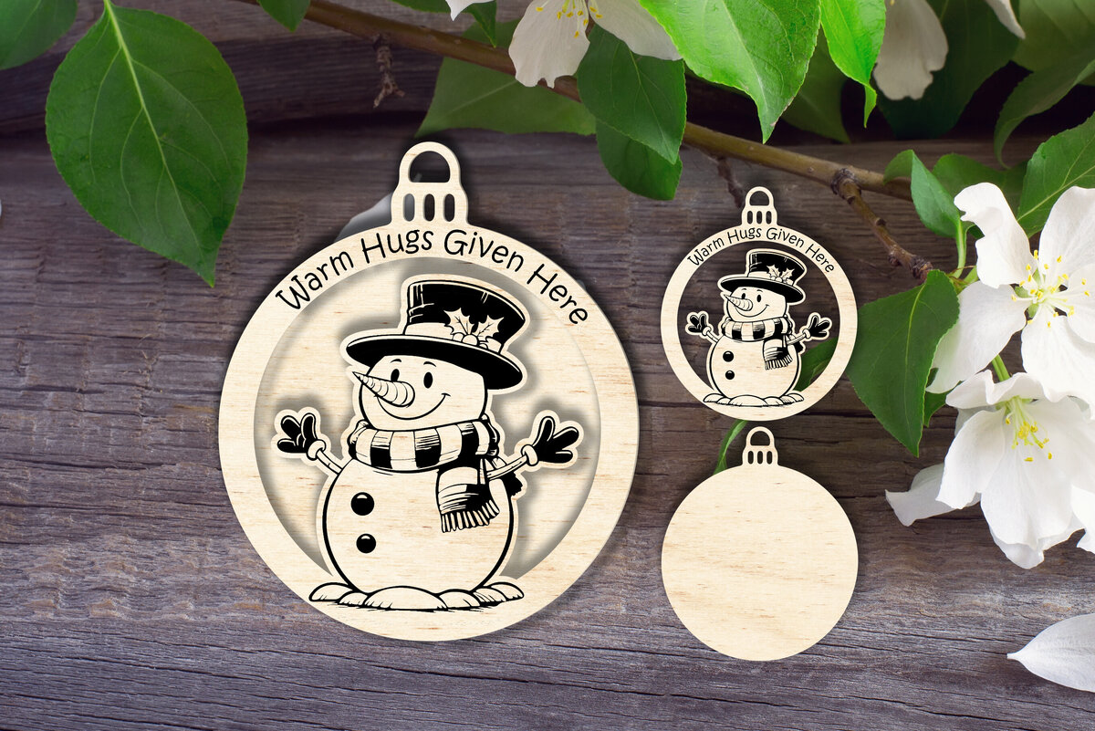 Σετ των 2 Intra απο ξύλο plywood 3mm-4mm πάχος – Στολίδι για ζεστές αγκαλιές Δίασταση  20x20 cm INTRAFABR-111394824