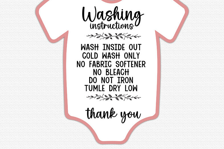 Σετ των 2 Intra απο ξύλο plywood 3mm-4mm πάχος – Οδηγίες πλυσίματος Baby Onesies PNG Δίασταση  20x20 cm INTRAFABR-85650659