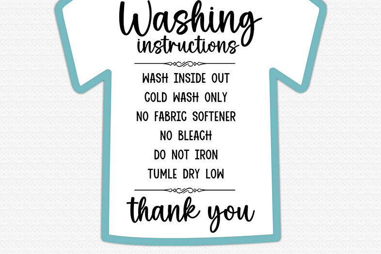 Σετ των 2 Intra απο ξύλο plywood 3mm-4mm πάχος – Οδηγίες πλυσίματος Μπλουζάκι PNG Δίασταση  20x20 cm INTRAFABR-85650294