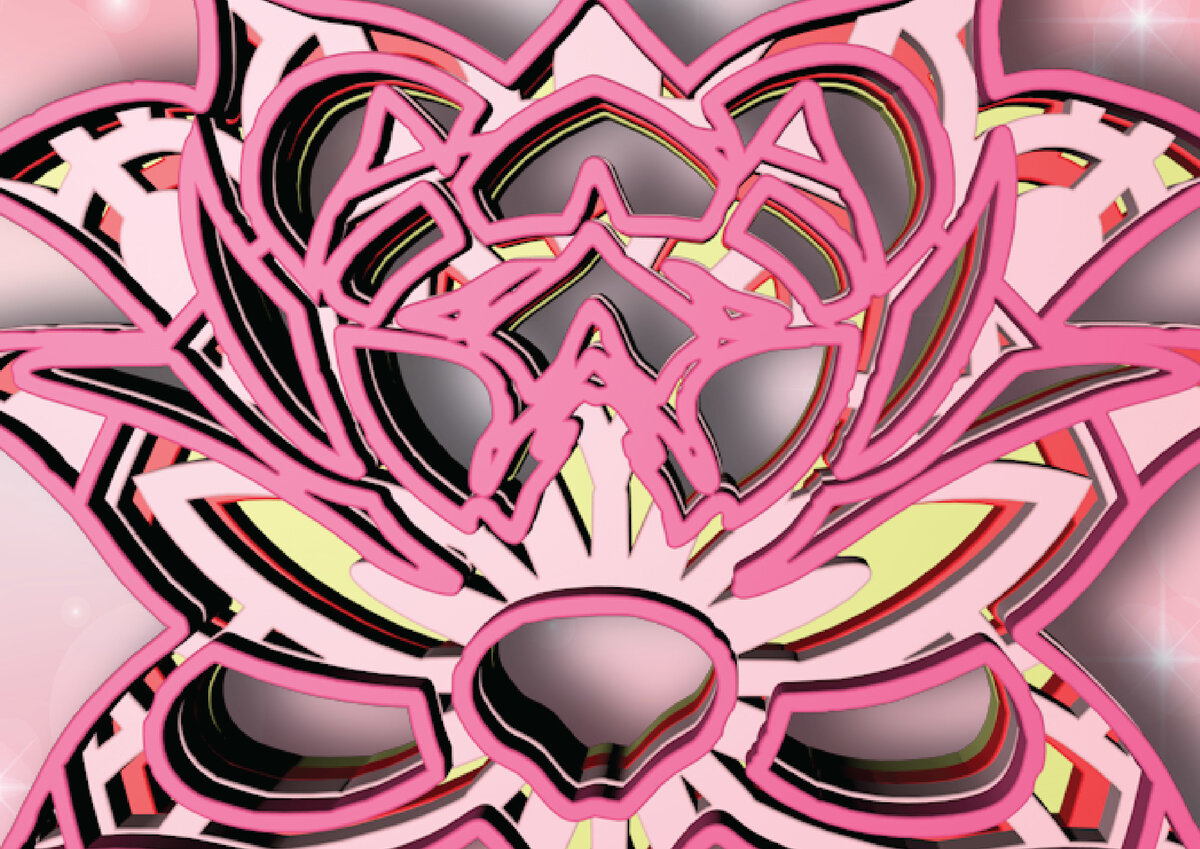 Σετ των 2 Intra απο ξύλο plywood 3mm-4mm πάχος – Νούφαρα, 4 στρώσεις Δίασταση  20x20 cm INTRAFABR-30558955