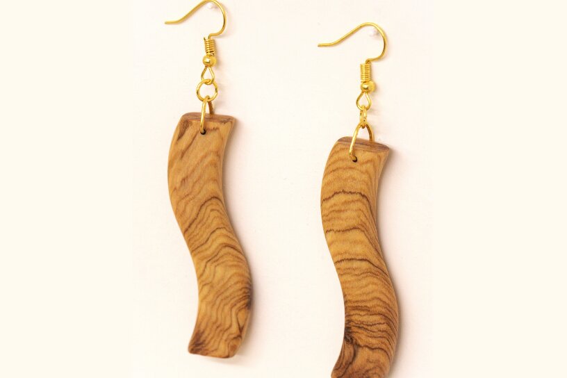 Σετ των 3 Intra απο ξύλο plywood 3mm-4mm πάχος – Wave σκουλαρίκια, πρότυπο σκουλαρίκια Δίασταση  5x5 cm INTRAFABR-102948100