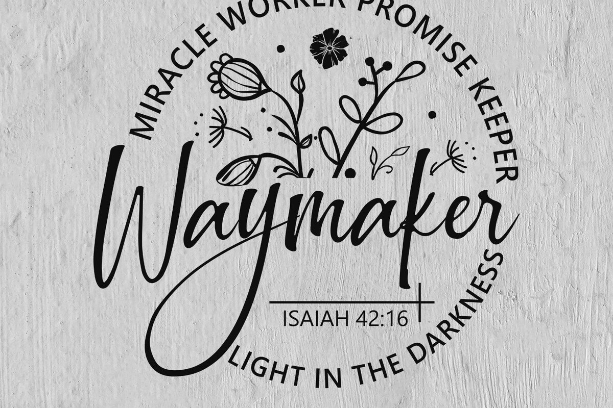 Σετ των 2 Intra απο ξύλο plywood 3mm-4mm πάχος – Waymaker, Θαυματουργός Jesus Δίασταση  20x20 cm INTRAFABR-101626463