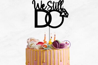 Σετ των 2 Intra απο ξύλο plywood 3mm-4mm πάχος – Έχουμε ακόμα Επετειακό Cake Topper Δίασταση  20x20 cm INTRAFABR-75200358