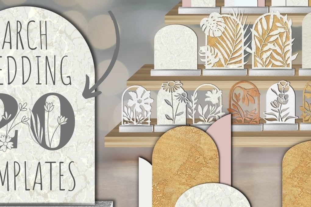 Σετ των 2 Intra απο ξύλο plywood 3mm-4mm πάχος – Πακέτο για Πρότυπα Αψίδας Γάμου Δίασταση  20x20 cm INTRAFABR-34160061