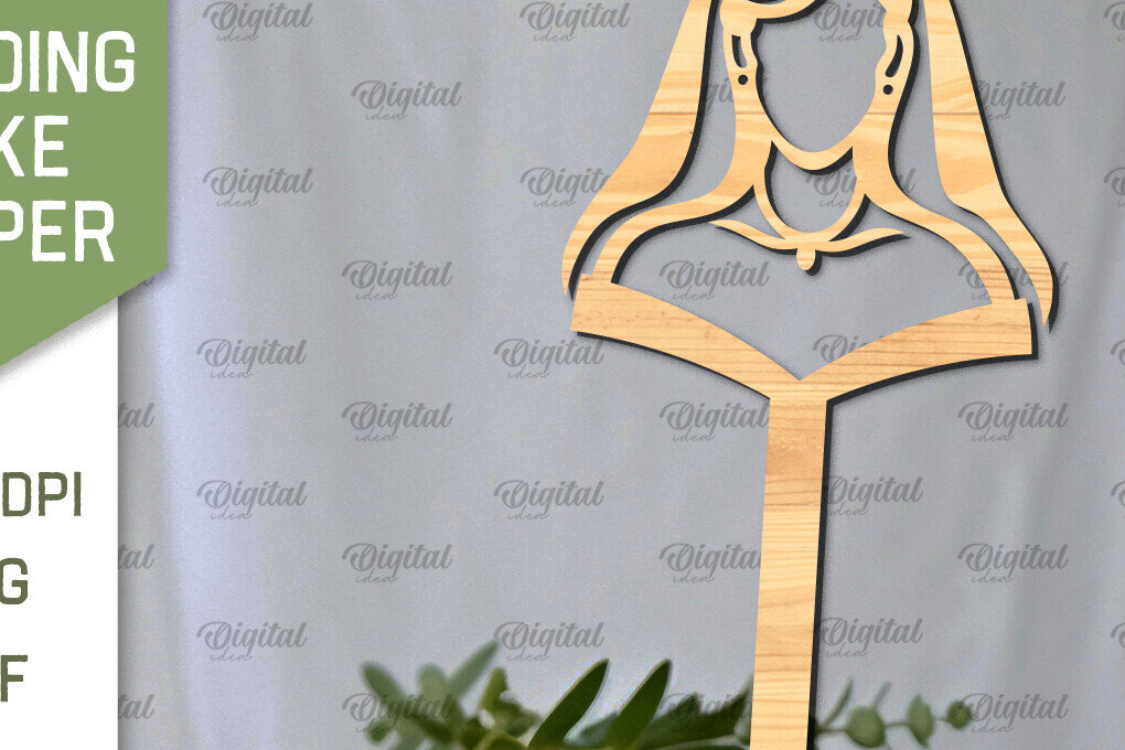 Σετ των 2 Intra απο ξύλο plywood 3mm-4mm πάχος – Topper Γαμήλιας Τούρτας Κοπή Laser Δίασταση  20x20 cm INTRAFABR-98917891