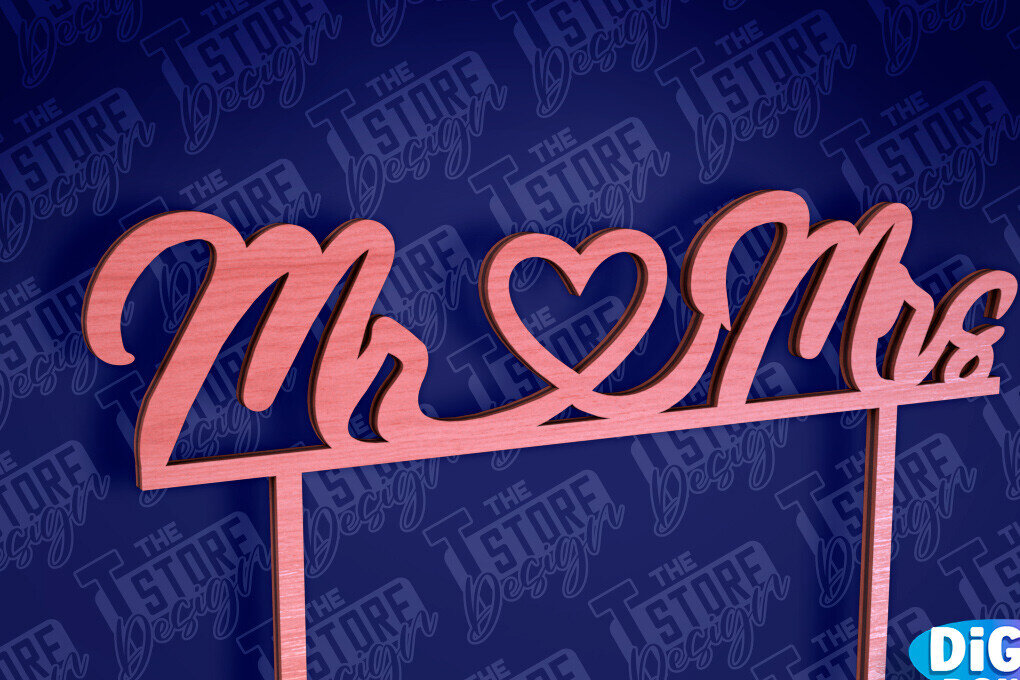 Σετ των 2 Intra απο ξύλο plywood 3mm-4mm πάχος –  κοπής Laser Topper Topper Γαμήλιας Τούρτας Δίασταση  20x20 cm INTRAFABR-94079667