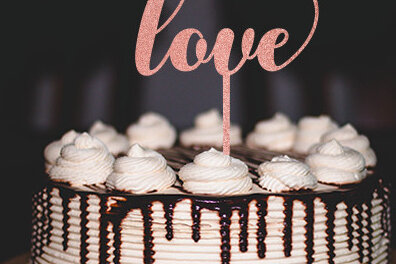 Intra απο ξύλο plywood 3mm-4mm πάχος – Γαμήλια τούρτα Topper Design Δίασταση  40x30 cm INTRAFABR-29793407