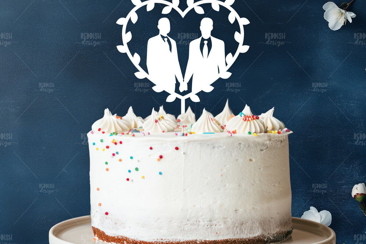 Σετ των 2 Intra απο ξύλο plywood 3mm-4mm πάχος – Topper Γαμήλιας Τούρτας, Wedding Δίασταση  20x20 cm INTRAFABR-119732462