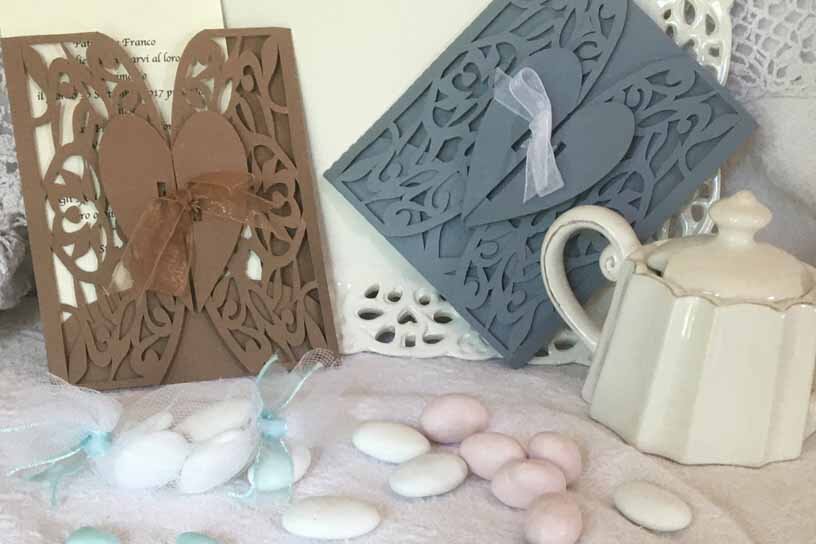 Σετ των 2 Intra απο ξύλο plywood 3mm-4mm πάχος – Κάρτα γάμου Δίασταση  20x20 cm INTRAFABR-4442219