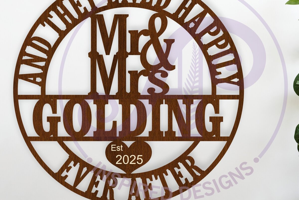Intra απο ξύλο plywood 3mm-4mm πάχος – Ζευγάρια γάμου Mr and Mrs Laser Sign Δίασταση  40x30 cm INTRAFABR-124552036