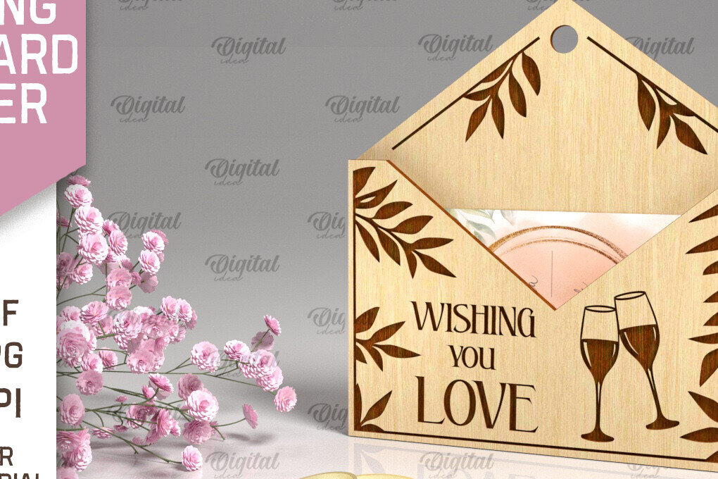 Σετ των 2 Intra απο ξύλο plywood 3mm-4mm πάχος – Θήκη δώρου γάμου με Δίασταση  20x20 cm INTRAFABR-94149883