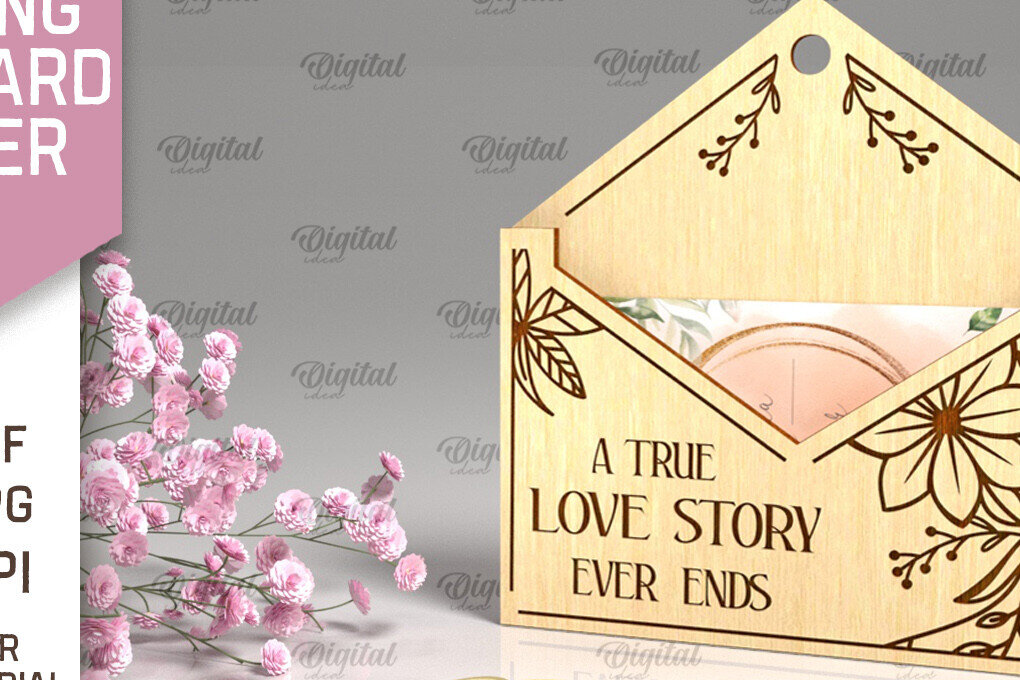 Σετ των 2 Intra απο ξύλο plywood 3mm-4mm πάχος – Θήκη δώρου γάμου με Δίασταση  20x20 cm INTRAFABR-94149349