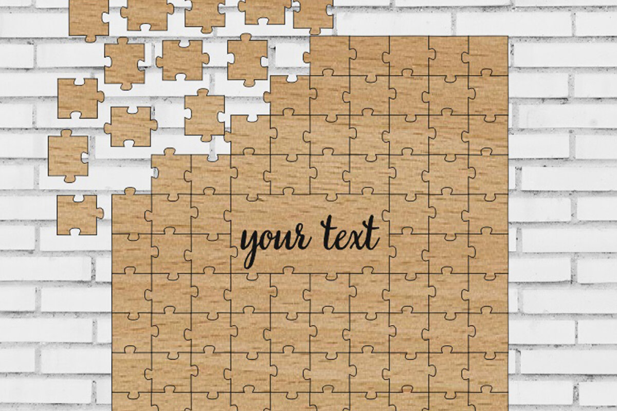 Σετ των 2 Intra απο ξύλο plywood 3mm-4mm πάχος – Παζλ Βιβλίο Επισκεπτών Γάμου, Αρχείο Κοπής Δίασταση  20x20 cm INTRAFABR-3926868